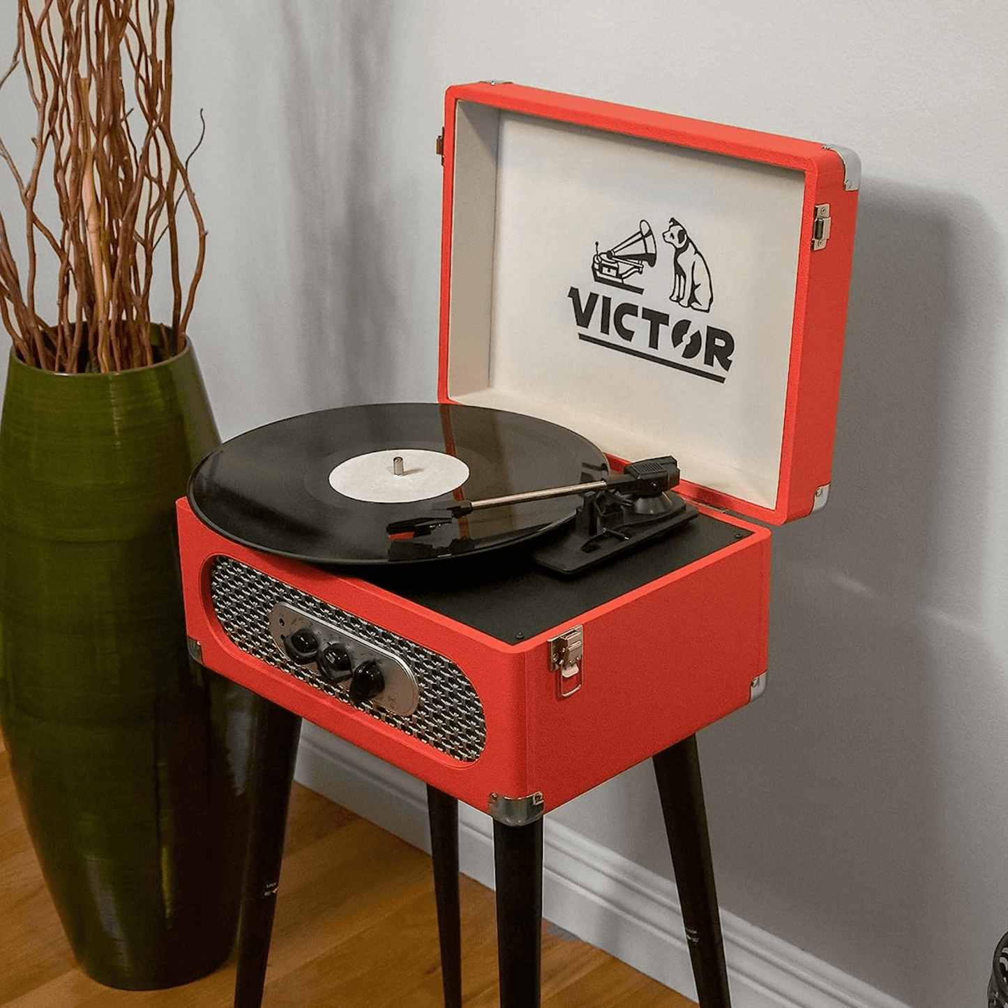 Victor Andover 5-in-1 BT Music Center with Chair-Height Legs