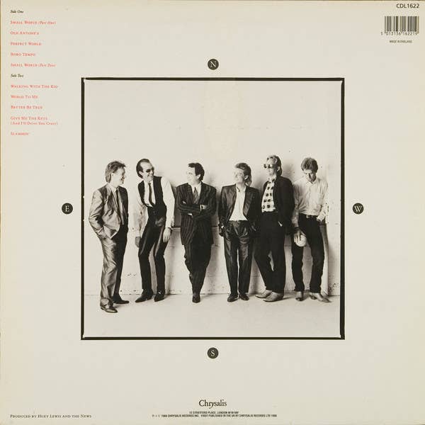 HUEY LEWIS & THE NEWS Small World LP Record