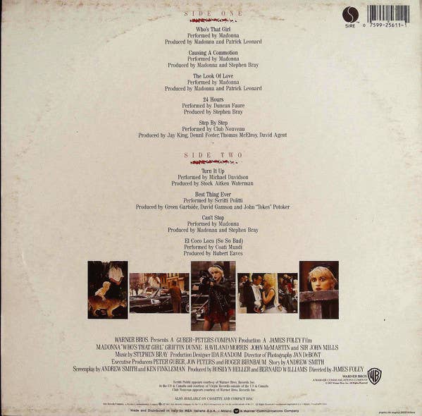 MADONNA Who's That Girl Vinyl Record Music