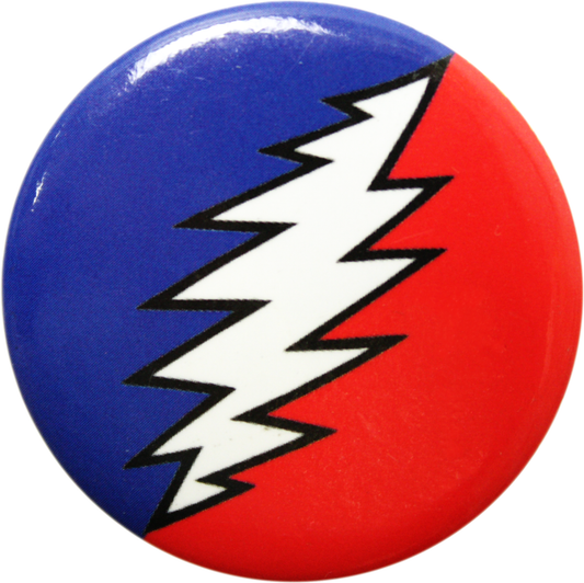 Pin-on Button - 1.25 Inch - Grateful Dead - Lightning Bolt