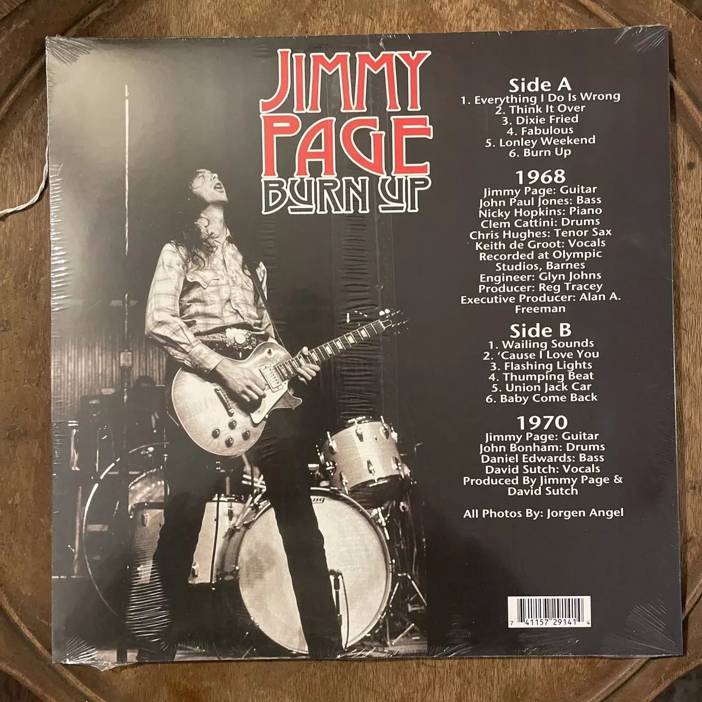 JIMMY PAGE Burn Up LP Vinyl Record