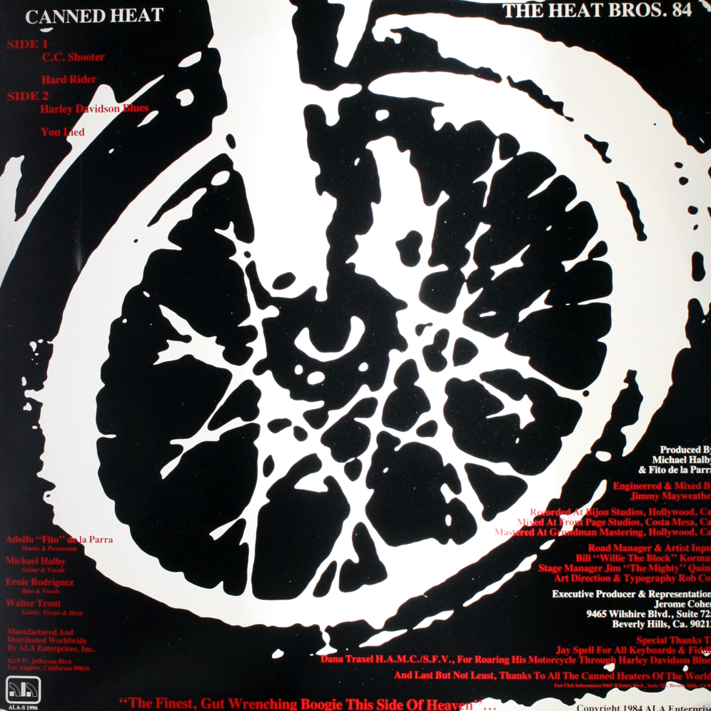 Vinyl - Sealed 12" EP - Canned Heat - The Heat Bros. 84