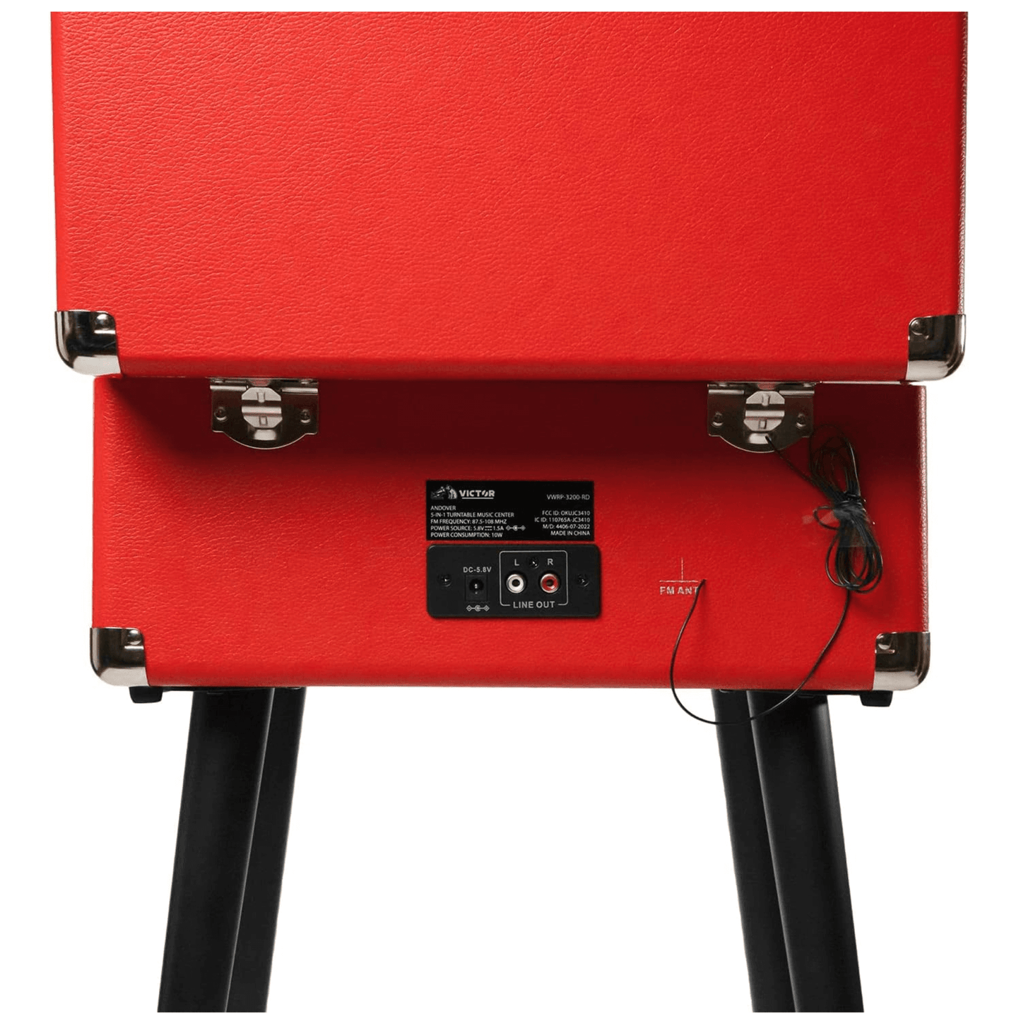 Victor Andover 5-in-1 BT Music Center with Chair-Height Legs