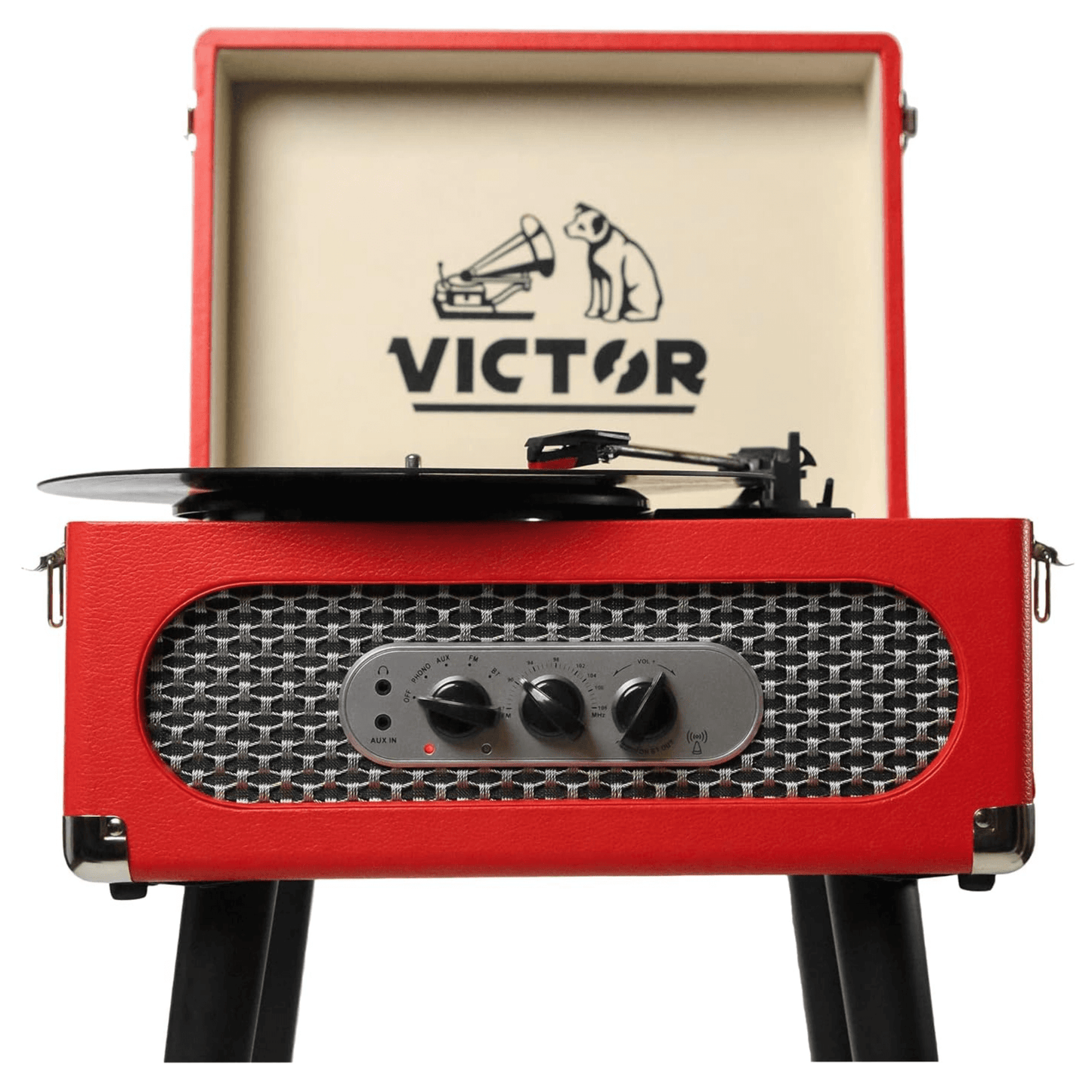 Victor Andover 5-in-1 BT Music Center with Chair-Height Legs