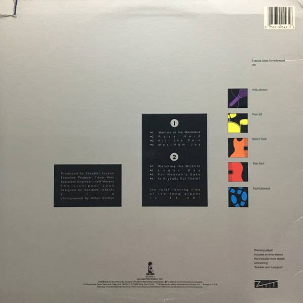 FRANKIE GOES TO HOLLYWOOD Liverpool LP Vinyl Record