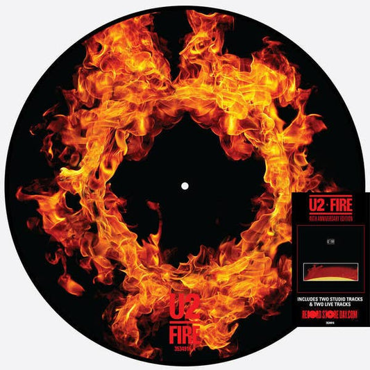 U2 Fire Music Vinyl Record Picture Disc 40th Anniversary